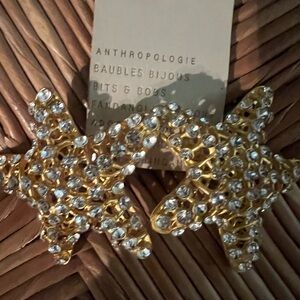 Crystal Starfish Post Earrings